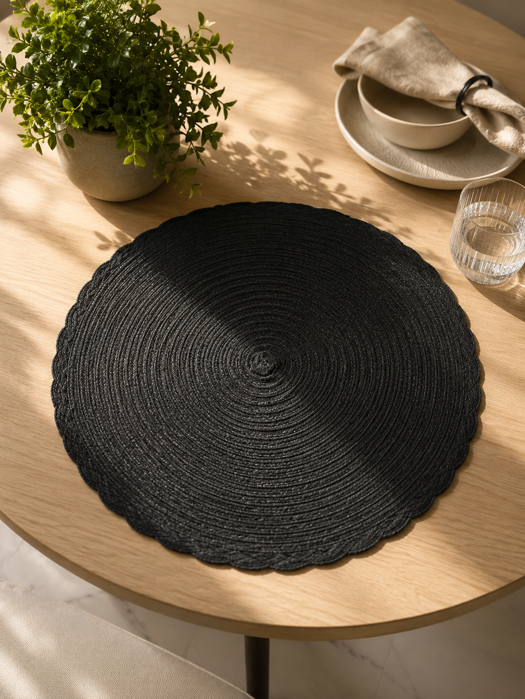 Noir Elegance - Placemat zwart