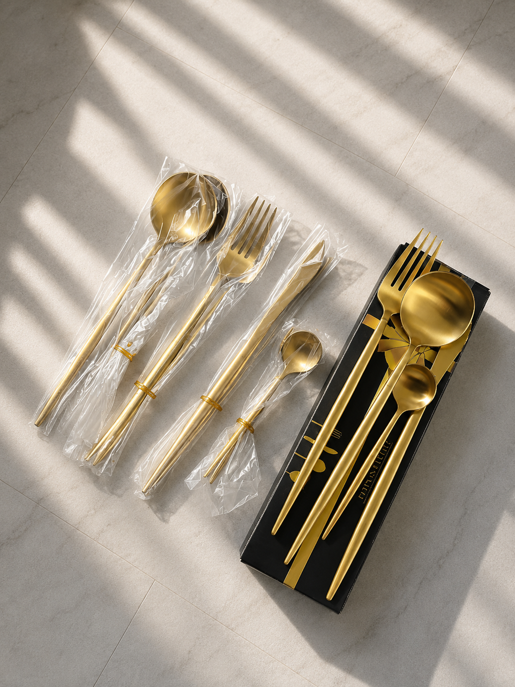 Seoul gold - bestekset 16 delig