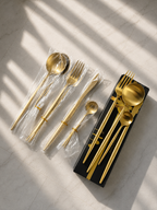 Seoul gold - bestekset 16 delig