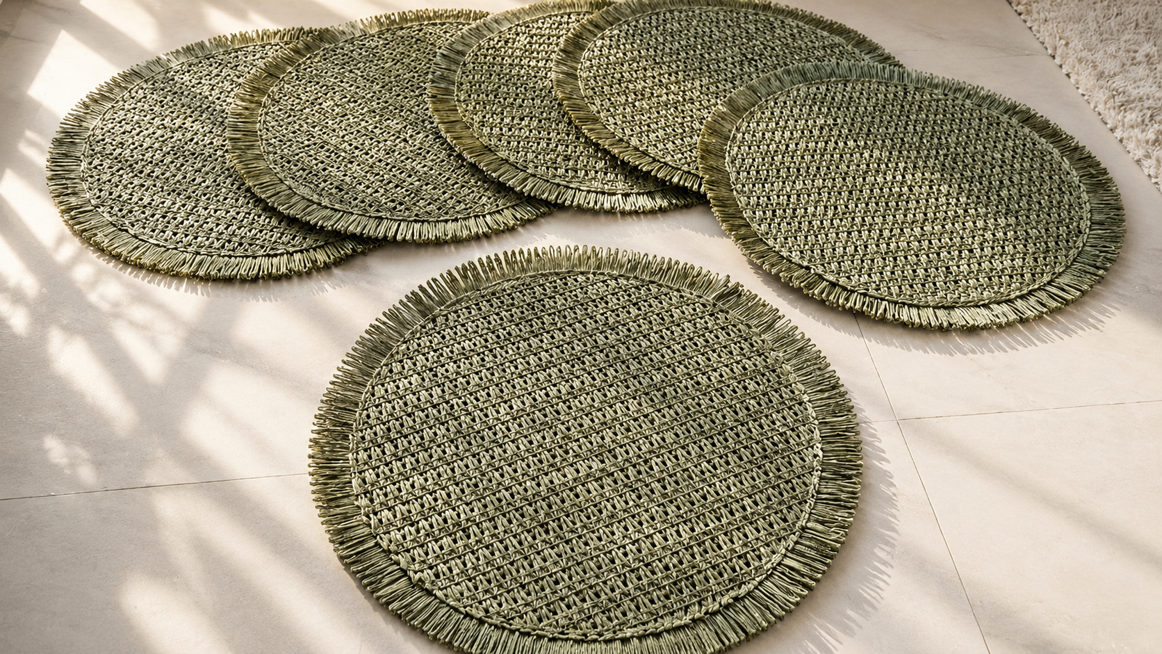 Olive Pearl - Placemat groen