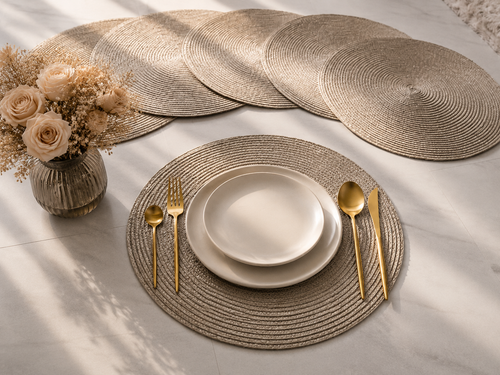 Boho natural placemat
