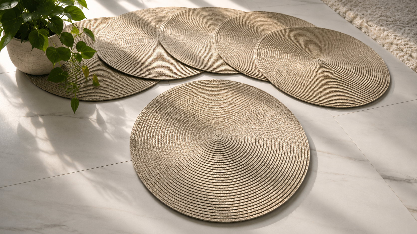 Boho natural placemat