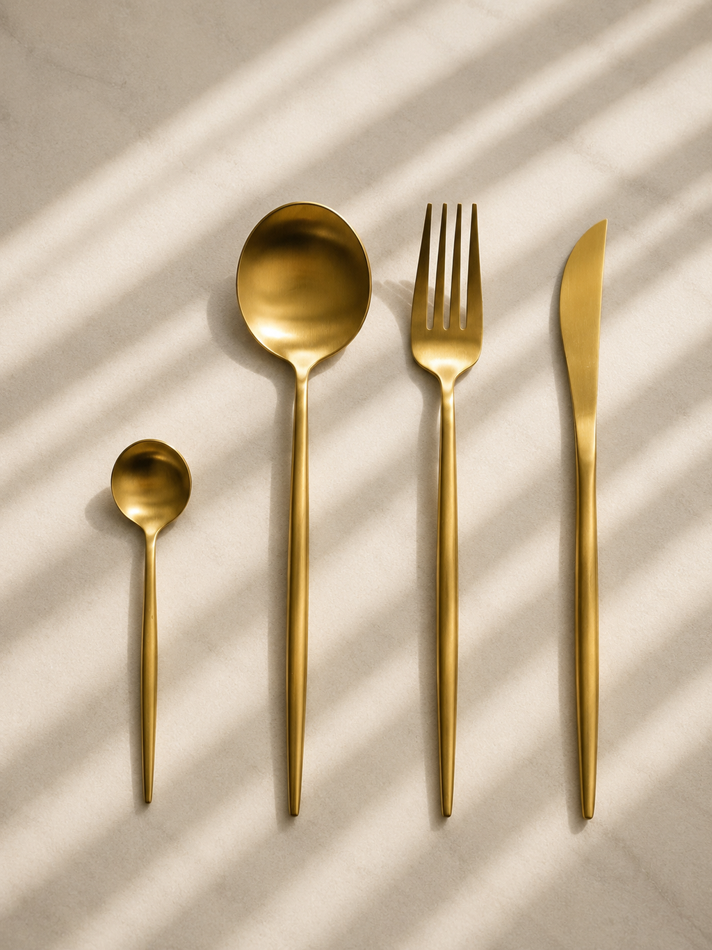 Seoul gold - bestekset 16 delig